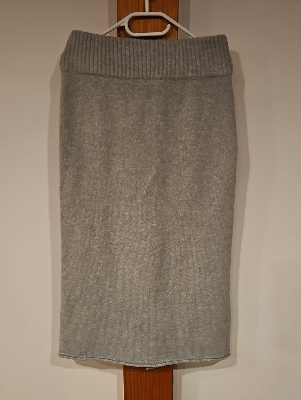 Smash + Tess Light Gray Knit Pencil Skirt